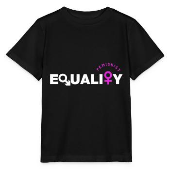 Feminist - feminism - equality - Stanley/Stella MINI CREATOR Kids’ T-Shirt - black - Front - Mikhail (115cm)