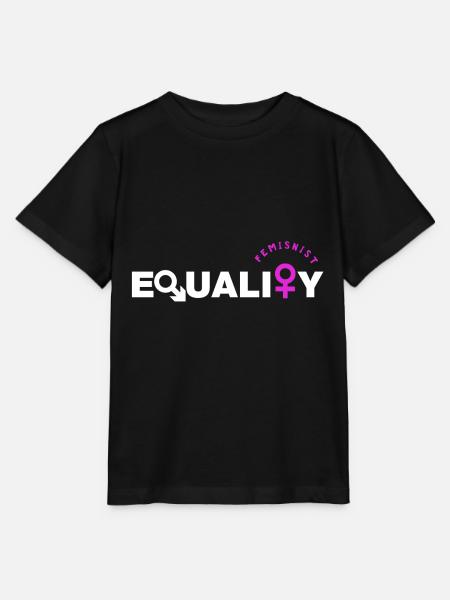 Féministe - féminisme - égalité - T-shirt bio MINI CREATOR Stanley/Stella Enfant - noir