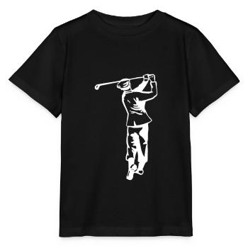 Golf - Golfen - Golfer - Stanley/Stella Kinder T-Shirt MINI CREATOR  - Schwarz - Vorne - Mikhail (115cm)