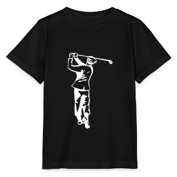 Golf - Golfen - Golfer - Stanley/Stella Kinder T-Shirt MINI CREATOR  - Schwarz - Vorne - Mikhail (115cm)