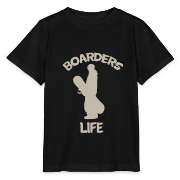 Snowboarder Snowboarding Boarders Life - Stanley/Stella MINI CREATOR Kids’ T-Shirt - black - Front - Mikhail (115cm)
