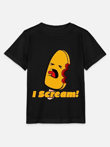 Eis - I Scream - Stanley/Stella Kinder T-Shirt MINI CREATOR - Schwarz