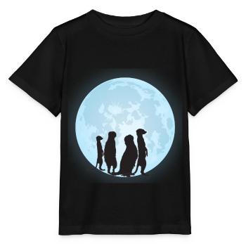 Erdmännchen Motiv - Stanley/Stella Kinder T-Shirt MINI CREATOR  - Schwarz - Vorne - Mikhail (115cm)
