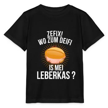 Leberkas - Stanley/Stella Kinder T-Shirt MINI CREATOR  - Schwarz - Vorne - Mikhail (115cm)