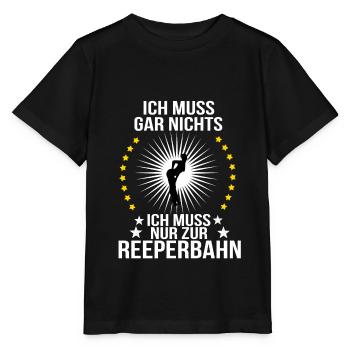 Reeperbahn Hamburg Kiez Geschenk für Pauli hafen - Stanley/Stella Kinder T-Shirt MINI CREATOR  - Schwarz - Vorne - Mikhail (115cm)