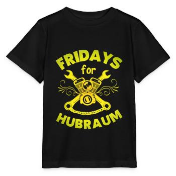 Fridays for cylindrée Rigolo - T-shirt bio MINI CREATOR Stanley/Stella Enfant - noir - Devant - Mikhail (115cm)