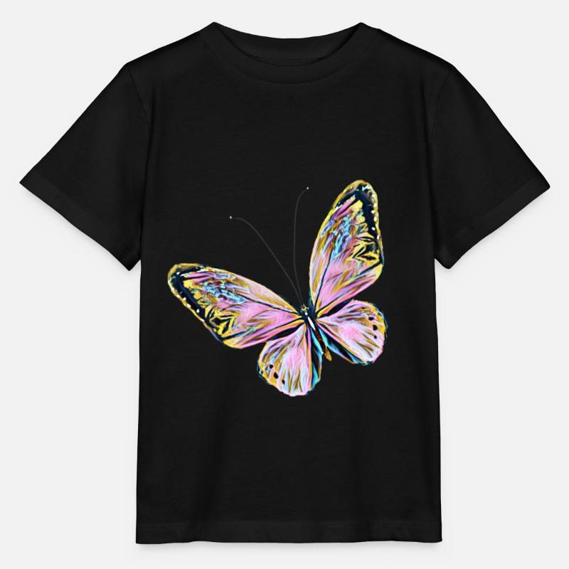 Schmetterling - Stanley/Stella Kinder T-Shirt MINI CREATOR  - Schwarz