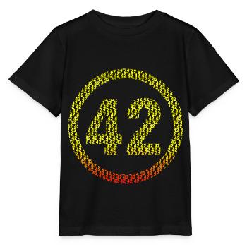 42 Geek - Stanley/Stella Kinder T-Shirt MINI CREATOR  - Schwarz - Vorne - Mikhail (115cm)