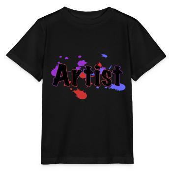 artiste - T-shirt bio MINI CREATOR Stanley/Stella Enfant - noir - Devant - Mikhail (115cm)