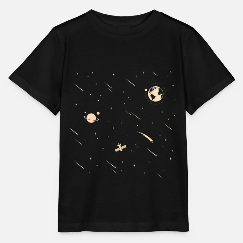 Astronaute de l'espace planète fusée astronaute - T-shirt bio MINI CREATOR Stanley/Stella Enfant - noir