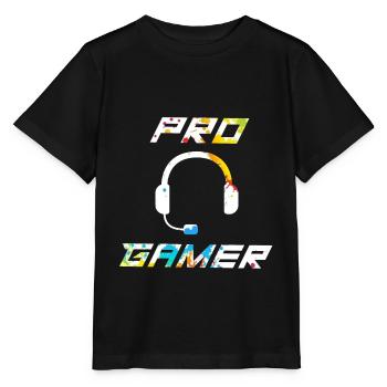 Cadeau de gamer gamer gamer - T-shirt bio MINI CREATOR Stanley/Stella Enfant - noir - Devant - Mikhail (115cm)