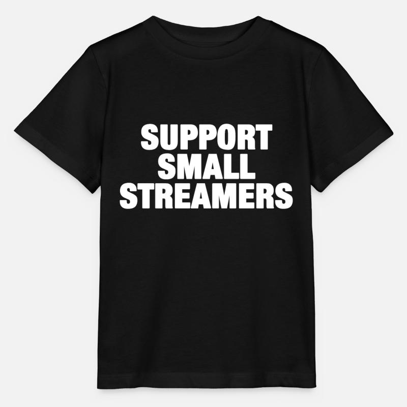 Support Small Streamers (white) - Stanley/Stella MINI CREATOR Kids’ T-Shirt - black