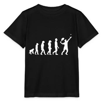 Tennis évolution - T-shirt bio MINI CREATOR Stanley/Stella Enfant - noir - Devant - Mikhail (115cm)