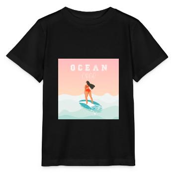 Ocean child t-shirt | Bestsellers | - Stanley/Stella MINI CREATOR Kids’ T-Shirt - black - Front - Mikhail (115cm)