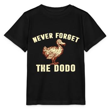 never forget the dodo does not forget dodo bird - Stanley/Stella MINI CREATOR Kids’ T-Shirt - black - Front - Mikhail (115cm)
