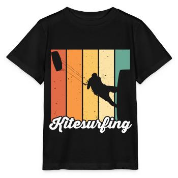 Kitesurfen Kiteboarding Kite Kiten - Stanley/Stella Kinder T-Shirt MINI CREATOR  - Schwarz - Vorne - Mikhail (115cm)