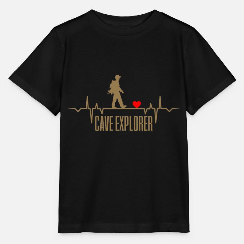 les vrais hommes explorent grottes grottes caves - T-shirt bio MINI CREATOR Stanley/Stella Enfant - noir
