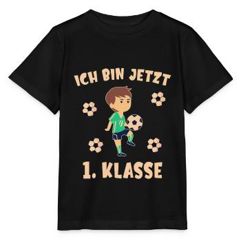 Schulkind Einschulung Schulanfang schulanfänger - Stanley/Stella Kinder T-Shirt MINI CREATOR  - Schwarz - Vorne - Mikhail (115cm)