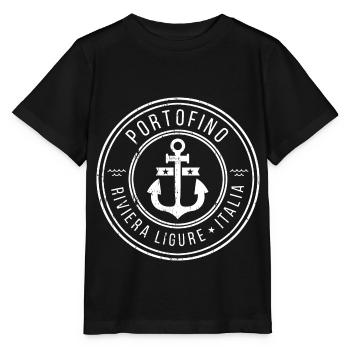 Vintage Portofino Riviera Ligure Italia - T-shirt bio MINI CREATOR Stanley/Stella Enfant - noir - Devant - Mikhail (115cm)