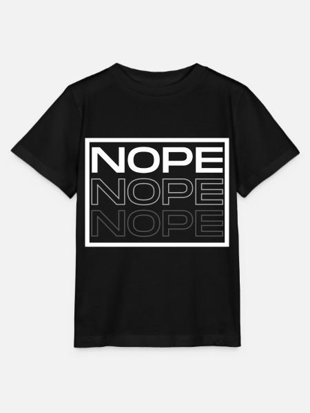 Nope - Stanley/Stella Kinder T-Shirt MINI CREATOR - Schwarz