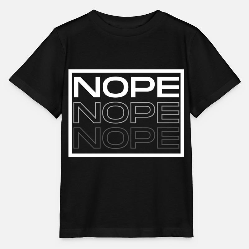 Nope - Stanley/Stella Kinder T-Shirt MINI CREATOR  - Schwarz