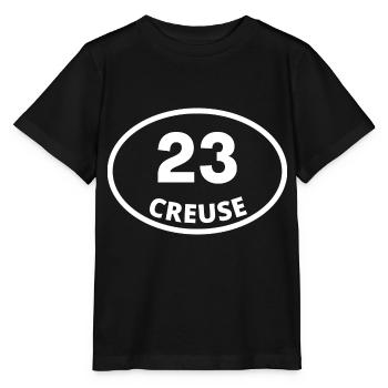 23 creuse - T-shirt bio MINI CREATOR Stanley/Stella Enfant - noir - Devant - Mikhail (115cm)