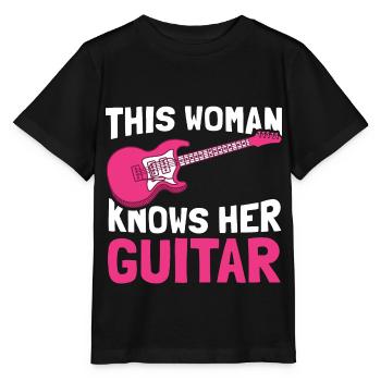 Guitare électrique Guitare électrique Guitariste Guitare - T-shirt bio MINI CREATOR Stanley/Stella Enfant - noir - Devant - Mikhail (115cm)