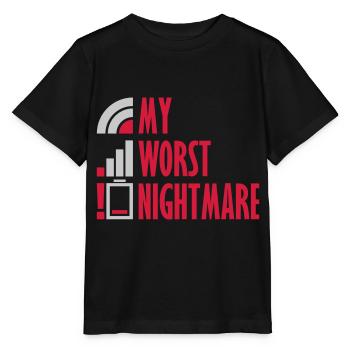 Mon pire cauchemar Logos - T-shirt bio MINI CREATOR Stanley/Stella Enfant - noir - Devant - Mikhail (115cm)