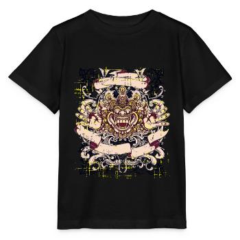 Un beau et drôle bali démon design - T-shirt bio MINI CREATOR Stanley/Stella Enfant - noir - Devant - Mikhail (115cm)