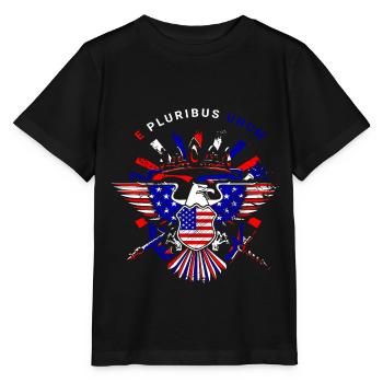 A beautiful American eagle design - Stanley/Stella MINI CREATOR Kids’ T-Shirt - black - Front - Mikhail (115cm)
