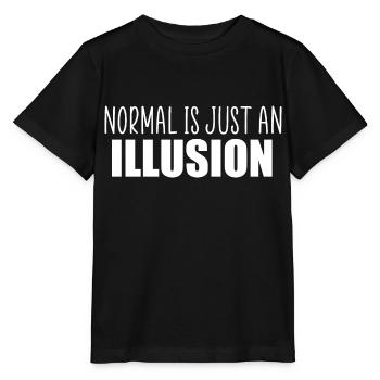 Normal ist nur ein Illusionszitat - Stanley/Stella Kinder T-Shirt MINI CREATOR  - Schwarz - Vorne - Mikhail (115cm)