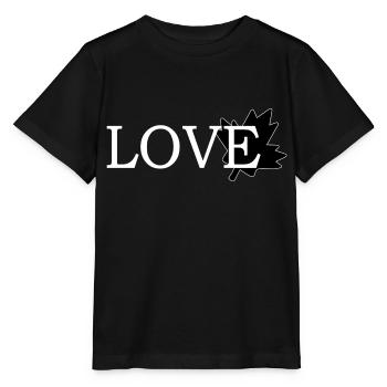 Amour Feuille d'érable du canada - T-shirt bio MINI CREATOR Stanley/Stella Enfant - noir - Devant - Mikhail (115cm)