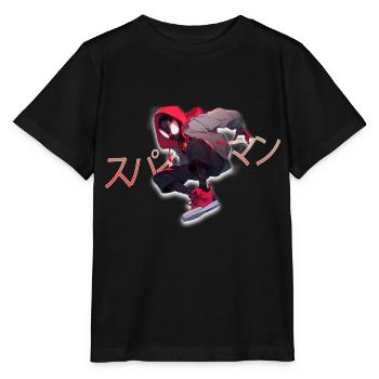 Japan Style Comic FIgure - Stanley/Stella MINI CREATOR Kids’ T-Shirt - black - Front - Mikhail (115cm)