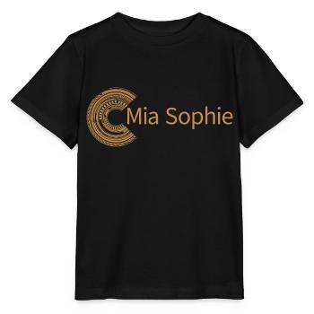 For Mia Sophie - Stanley/Stella MINI CREATOR Kids’ T-Shirt - black - Front - Mikhail (115cm)