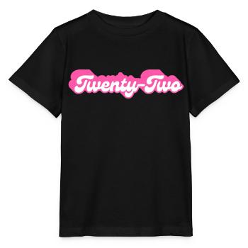 Twenty-Two Birthday - 22nd Birthday Retro Pink - Stanley/Stella MINI CREATOR Kids’ T-Shirt - black - Front - Mikhail (115cm)