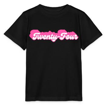 Twenty-Four Birthday - 24th Birthday Retro Pink - Stanley/Stella MINI CREATOR Kids’ T-Shirt - black - Front - Mikhail (115cm)