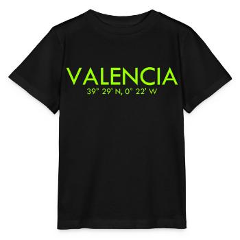Valence Espagne Coordonnées Latitude Longitude - T-shirt bio MINI CREATOR Stanley/Stella Enfant - noir - Devant - Mikhail (115cm)