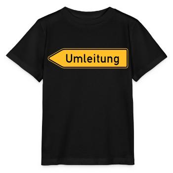 Umleitung Links - Stanley/Stella Kinder T-Shirt MINI CREATOR  - Schwarz - Vorne - Mikhail (115cm)