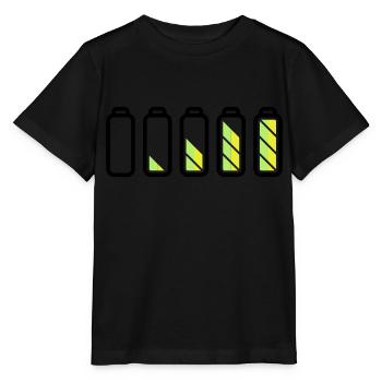 battery_loading - Stanley/Stella MINI CREATOR Kids’ T-Shirt - black - Front - Mikhail (115cm)