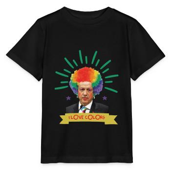 Recep Tayyip Erdogan Türkei Geschenk - Stanley/Stella Kinder T-Shirt MINI CREATOR  - Schwarz - Vorne - Mikhail (115cm)
