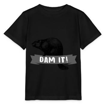 Biber - Stanley/Stella Kinder T-Shirt MINI CREATOR  - Schwarz - Vorne - Mikhail (115cm)