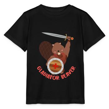 Biber - Stanley/Stella Kinder T-Shirt MINI CREATOR  - Schwarz - Vorne - Mikhail (115cm)