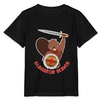Biber - Stanley/Stella Kinder T-Shirt MINI CREATOR  - Schwarz - Vorne - Mikhail (115cm)