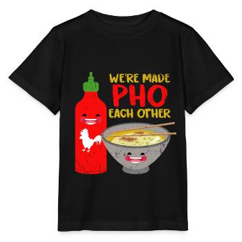 Pho Suppe - Stanley/Stella Kinder T-Shirt MINI CREATOR  - Schwarz - Vorne - Mikhail (115cm)