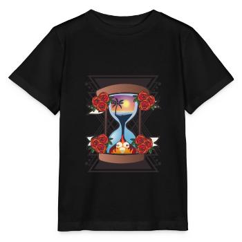sablier - T-shirt bio MINI CREATOR Stanley/Stella Enfant - noir - Devant - Mikhail (115cm)