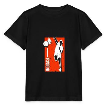 Idée cadeau de loisirs Indiaca - T-shirt bio MINI CREATOR Stanley/Stella Enfant - noir - Devant - Mikhail (115cm)