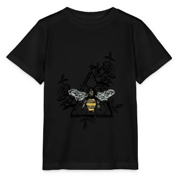 Idée cadeau de swag en nid d'abeille Bee wasp hornet - T-shirt bio MINI CREATOR Stanley/Stella Enfant - noir - Devant - Mikhail (115cm)