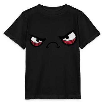 Angry Face - Stanley/Stella MINI CREATOR Kids’ T-Shirt - black - Front - Mikhail (115cm)