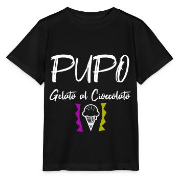 PUPO Cantante Gelato Italy Geschenk Lustig - Stanley/Stella Kinder T-Shirt MINI CREATOR  - Schwarz - Vorne - Mikhail (115cm)