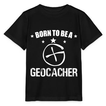 Geocacher, Geocaching, Schnitzeljagd - Stanley/Stella Kinder T-Shirt MINI CREATOR  - Schwarz - Vorne - Mikhail (115cm)